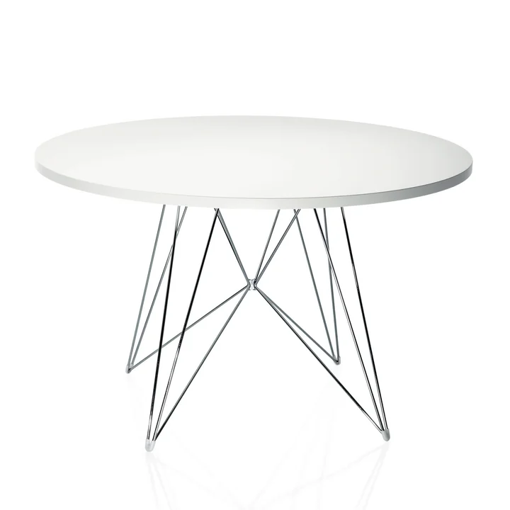 Tavolo XZ3 (rund) von Magis in Chrom / Weiß