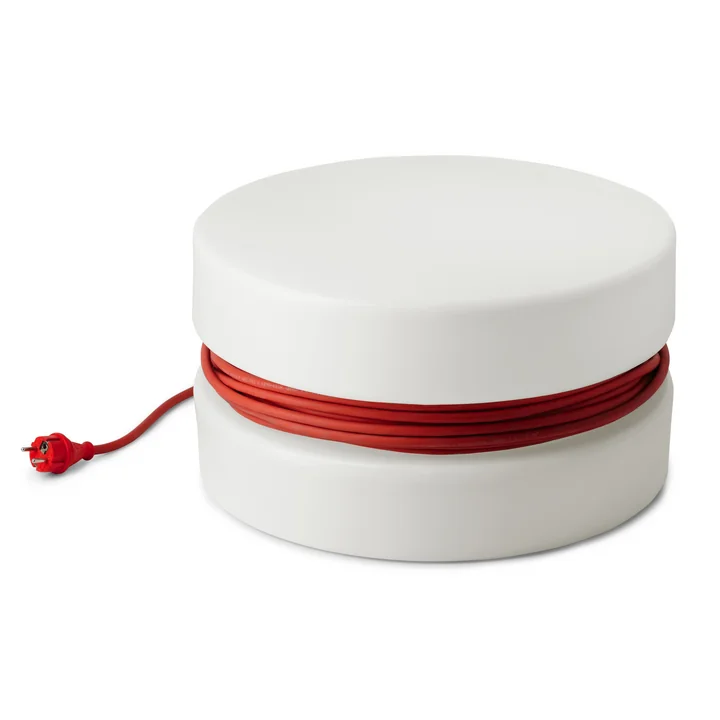 Yoyo Bodenleuchte Ø 47,5 cm von Authentics in weiß / rot