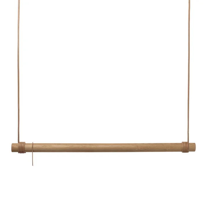 Swing Hängegarderobe von Lind DNA aus Eiche natur / Leder natur