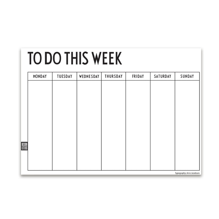 Design Letters Weekly Planner A4