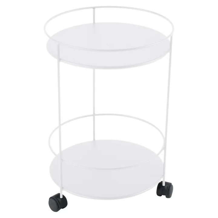 Guéridons Beistellwagen auf Rollen von Fermob in Baumwollweiß