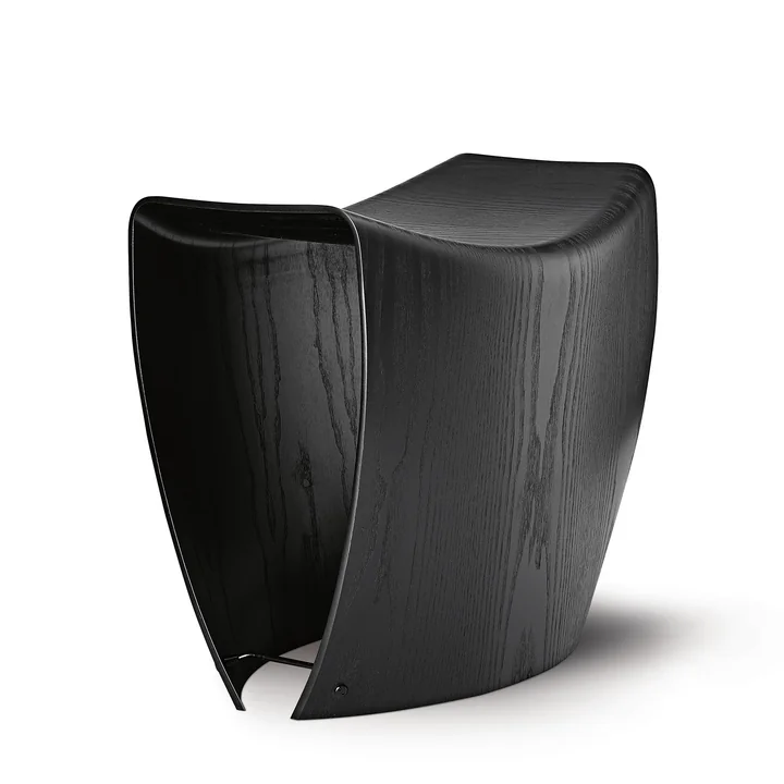 Gallery Hocker von Fredericia aus Esche in Schwarz