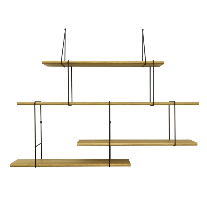 Link Setup 2 von Studio Hausen in Eiche natur / Schwarz