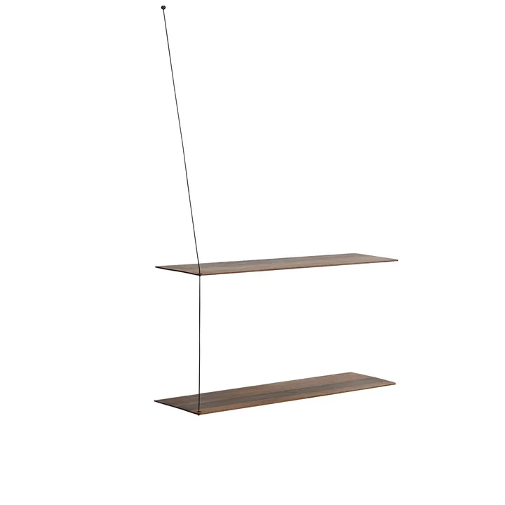 Stedge Wandregal von Woud in Eiche geräuchert