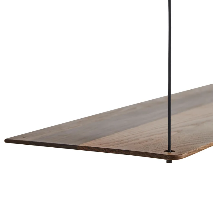 Stedge Wandregal in Eiche geräuchert