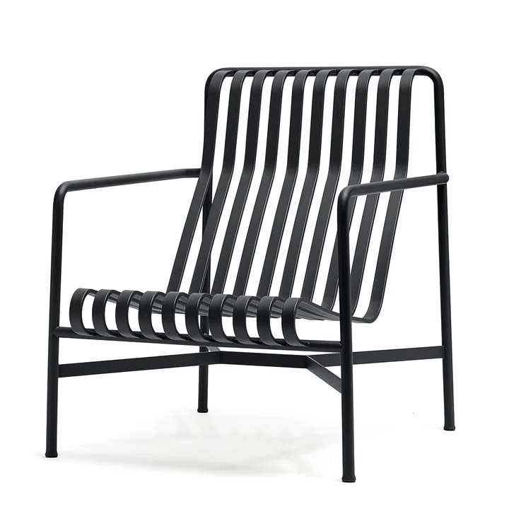 Palissade Lounge Chair High von HAY in Anthrazit