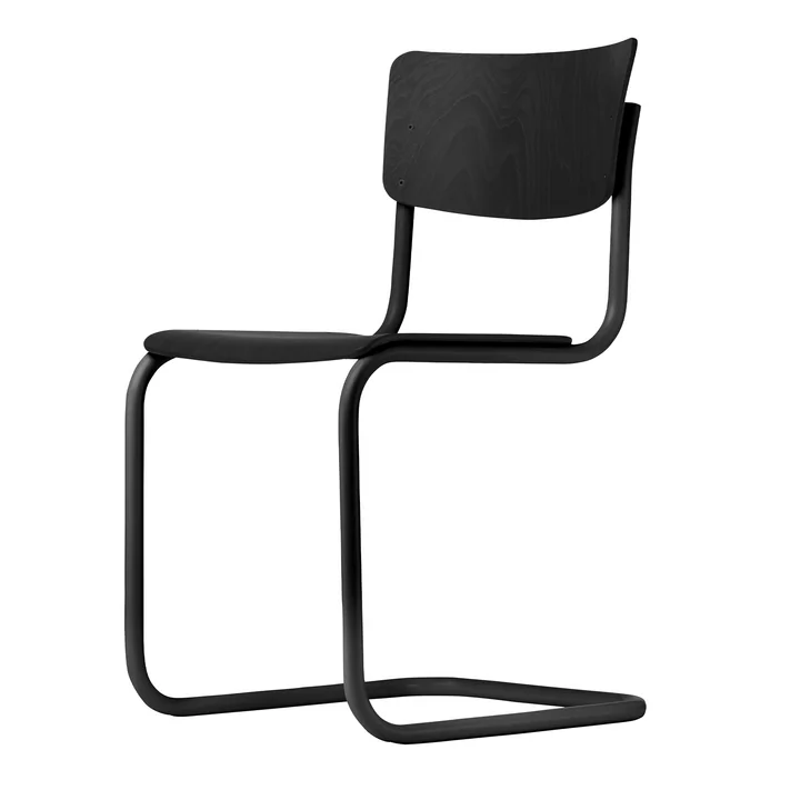 S 43 Stuhl von Thonet in Schwarz / Buche schwarz gebeizt (TP 29)