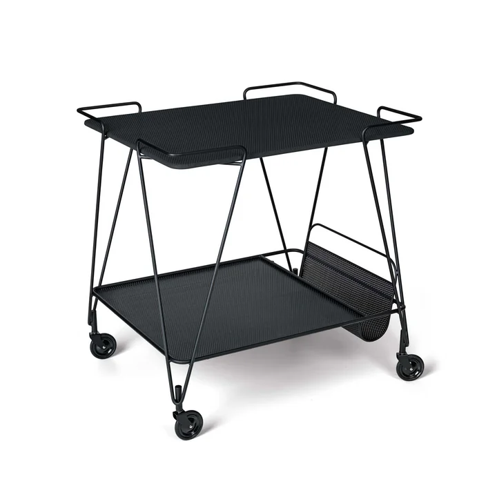 Matégot Trolley von Gubi in Midnight Black
