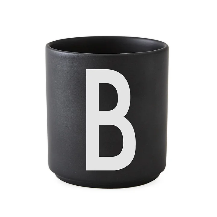 AJ Porzellan Becher B von Design Letters in Schwarz