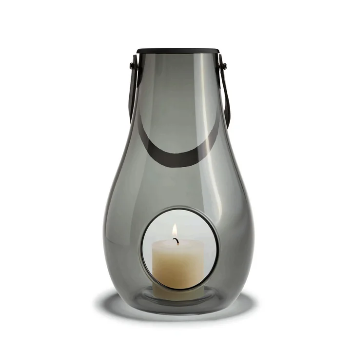 Design with light Laterne H 29 cm von Holmegaard in Smoke