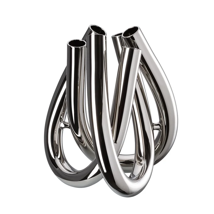 Triu Vase H 22 cm von Rosenthal in Silber