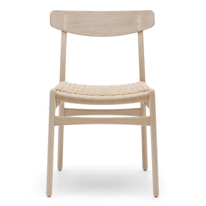 Der Carl Hansen - CH23 Chair, Eiche geseift / Naturgeflecht