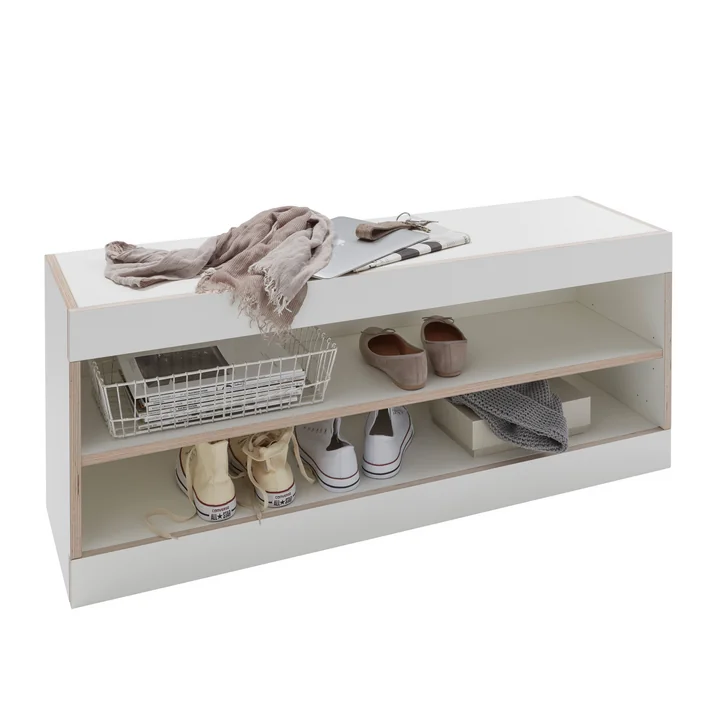 Müller Small Living - Flai Staurauambank mit offenem Fach, weiß