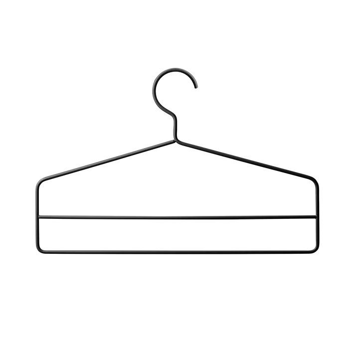 String - Kleiderbügel, schwarz (4er-Set)