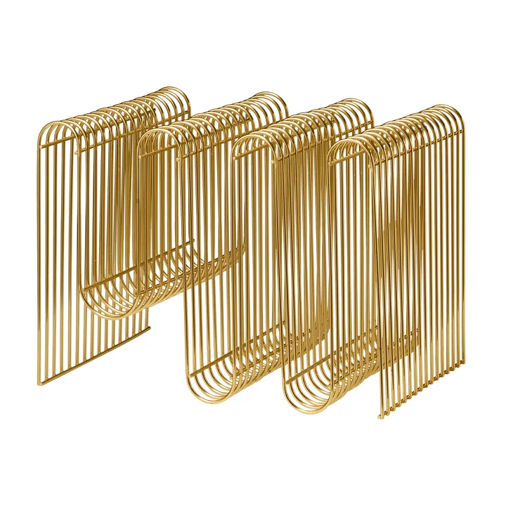 Curva Magazinhalter in gold von AYTM