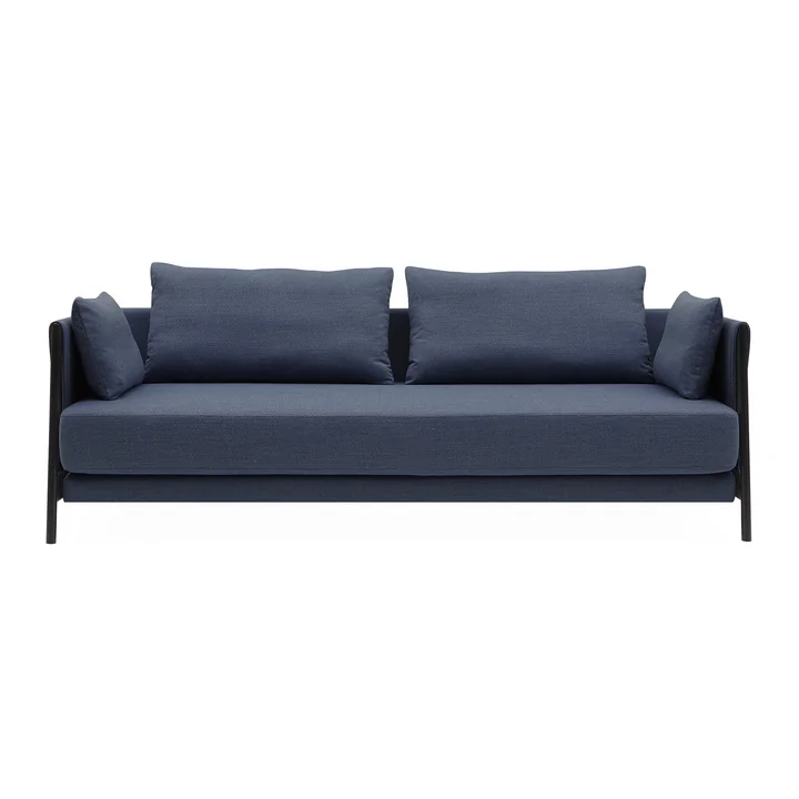 Madison Schlafsofa von Softline in schwarz / Vision dunkelblau (441)
