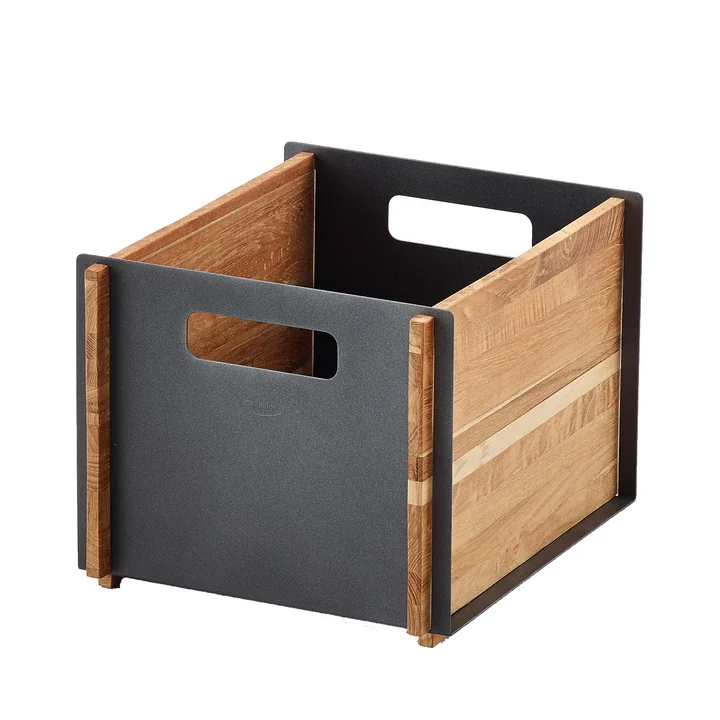 Box Aufbewahrungskasten von Cane-line in Teak / lava grey