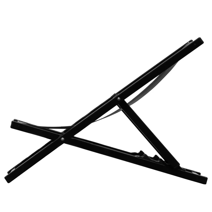 Rimini Deckchair von Jan Kurtz in schwarz