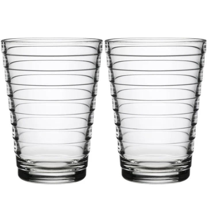 Aino Aalto Longdrinkglas 33 cl von Iittala in klar (2er-Set)
