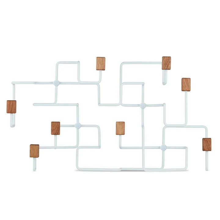 Underground Wandgarderobe in Eiche / weiß von Gejst