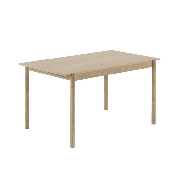Linear Wood Esstisch 140 x 85 cm in Eiche von Muuto
