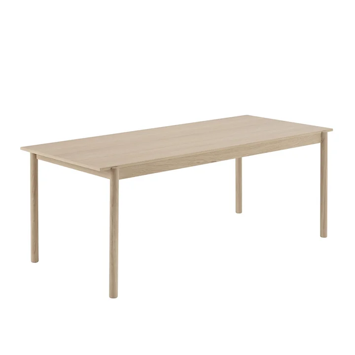 Linear Wood Esstisch 200 x 90 cm in Eiche von Muuto