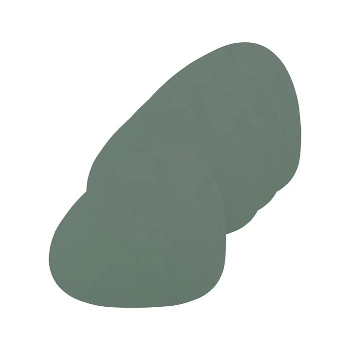 Glasuntersetzer Curve von Lind DNA in Nupo pastellgrün (4er-Set)