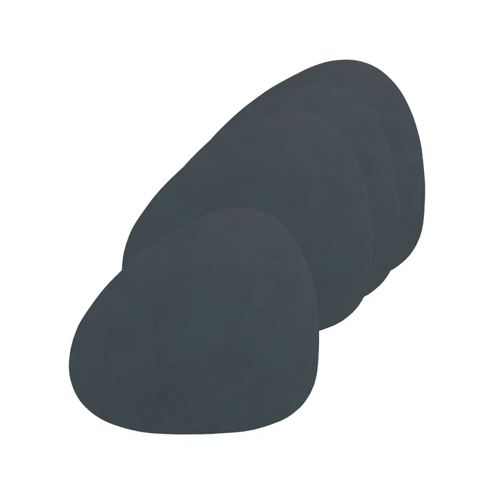 Glasuntersetzer Curve von Lind DNA in Nupo anthrazit (4er-Set)