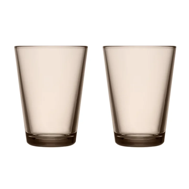 Kartio Trinkglas 40 cl von Iittala in leinen (2er-Set)