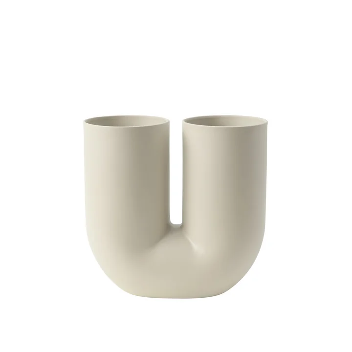 Kink Vase von Muuto in Sand 