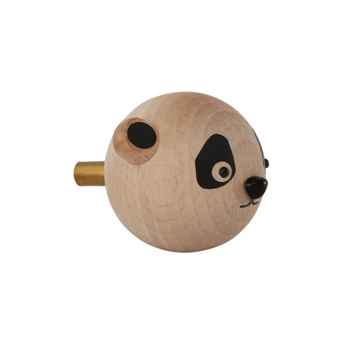 Mini Hook Kinderwandhaken Panda, natur von OYOY 