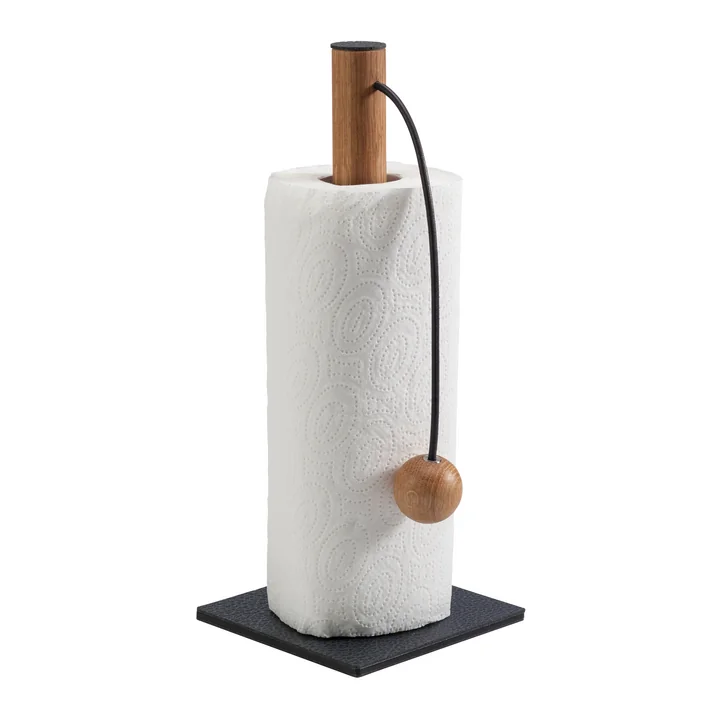 Lind DNA - String Küchenrollenhalter 30 cm, Hippo anthrazitschwarz