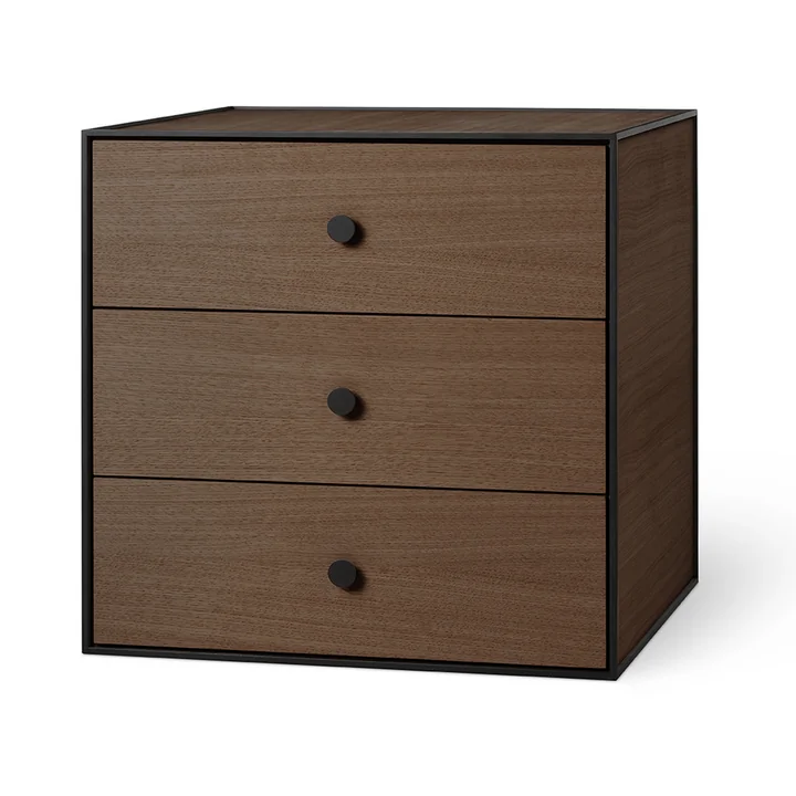 Frame 49 mit 3 Schubladen von Audo in Eiche geräuchert