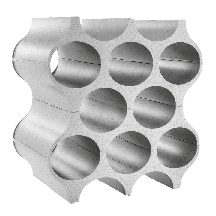 Flaschenregal Set-Up von Koziol in organic grey