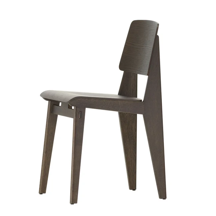 Chaise Tout Bois Stuhl von Vitra in Eiche dunkel