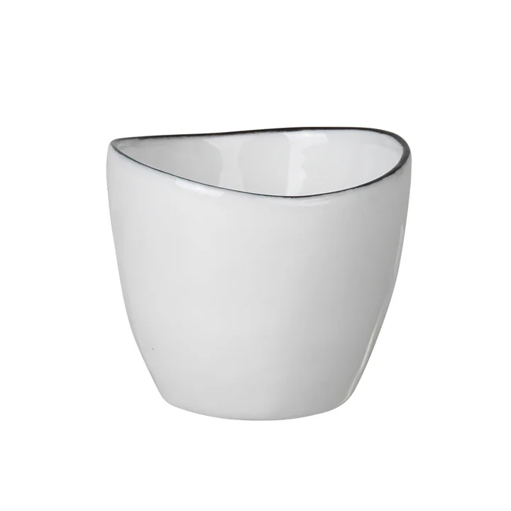 Salt Eierbecher, weiß / schwarz von Broste Copenhagen
