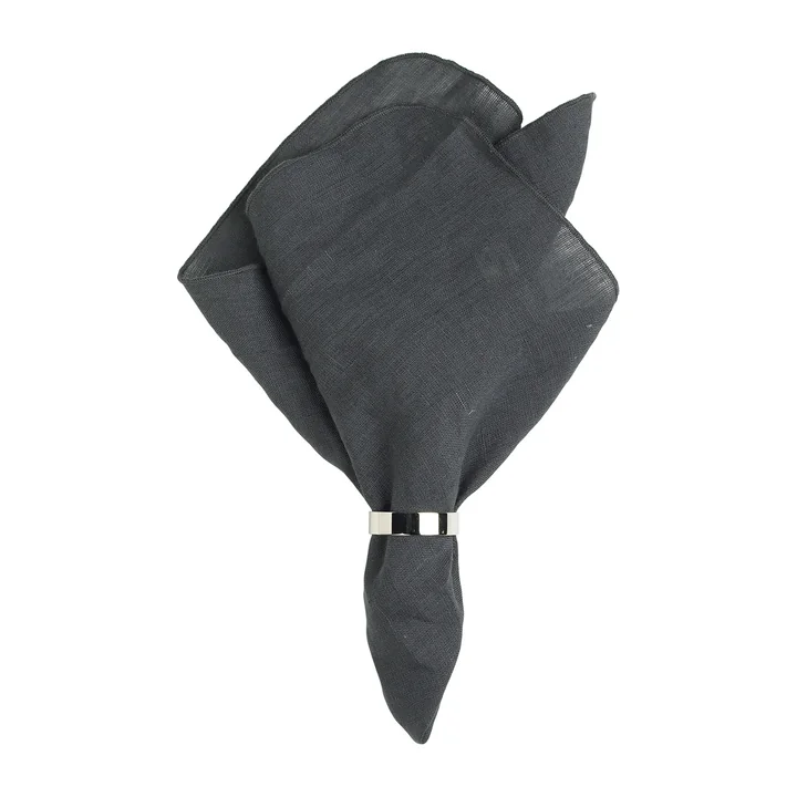 Gracie Serviette, 45 x 45 cm, dark shadow von Broste Copenhagen