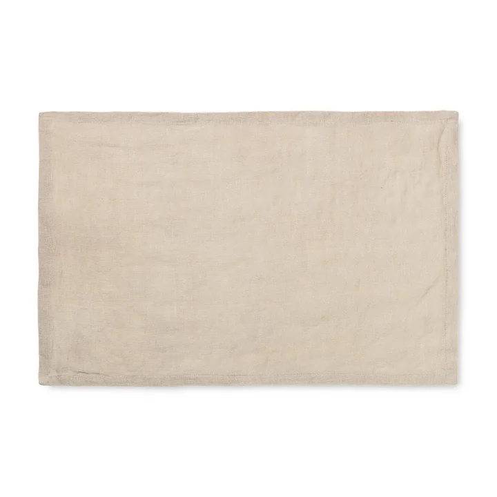 Linen Tischset, 50 x 30 cm, natural (2er-Set) von Ferm Living