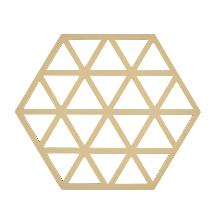 Triangle Untersetzer, 16 x 14 cm, warm sand von Zone Denmark 