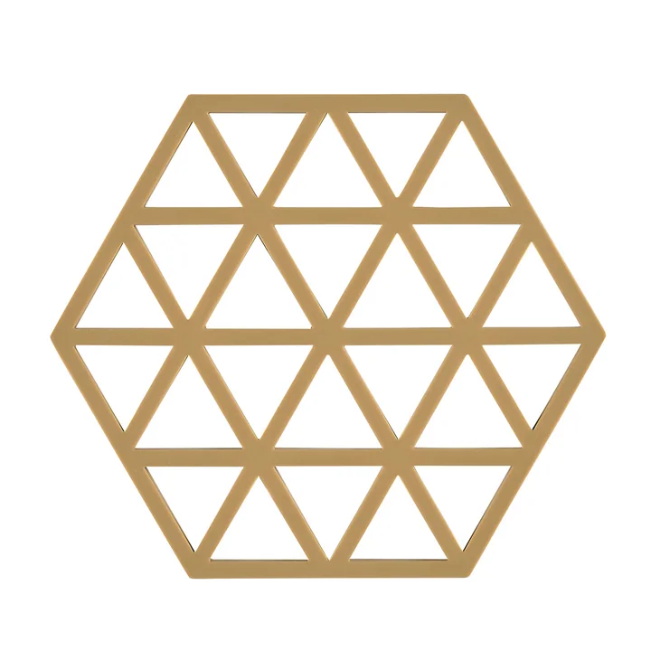 Triangle Untersetzer, 16 x 14 cm, khaki von Zone Denmark 