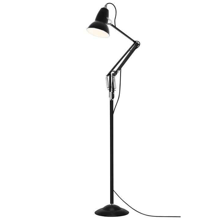 Original 1227 Stehleuchte, jet black (Kabel: schwarz) von Anglepoise