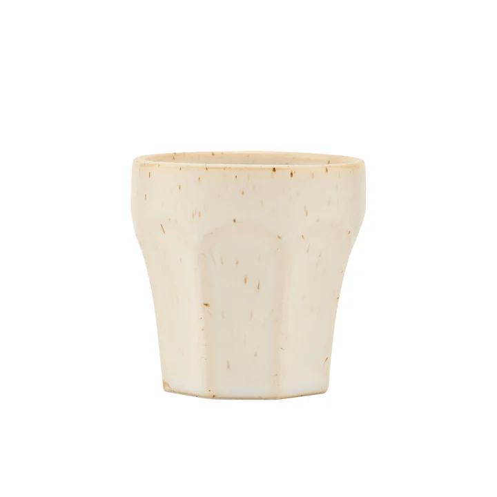 Becher Berica, H 63 mm, beige von House Doctor