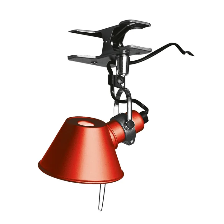 Tolomeo Micro Pinza Klemmleuchte von Artemide in rot