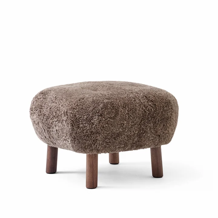 Der Pouf ATD1, Sheep Sahara / Walnuss von &Tradition