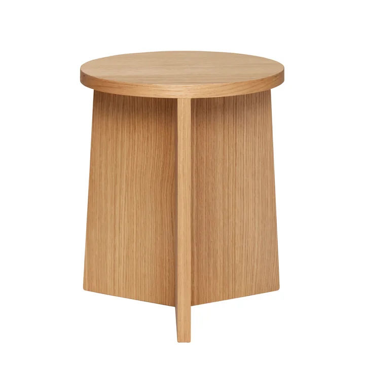 Hocker Höhe 42 cm, Eiche, natur von Hübsch Interior