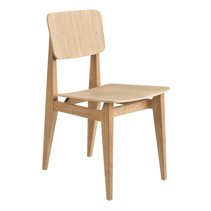 C-Chair Dining Chair Veneer, Eiche geölt von Gubi