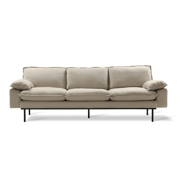 Retro Sofa, 4-Sitzer, beige von HKliving
