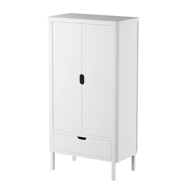 Der Kinder-Kleiderschrank 2-türig von Sebra in classic white