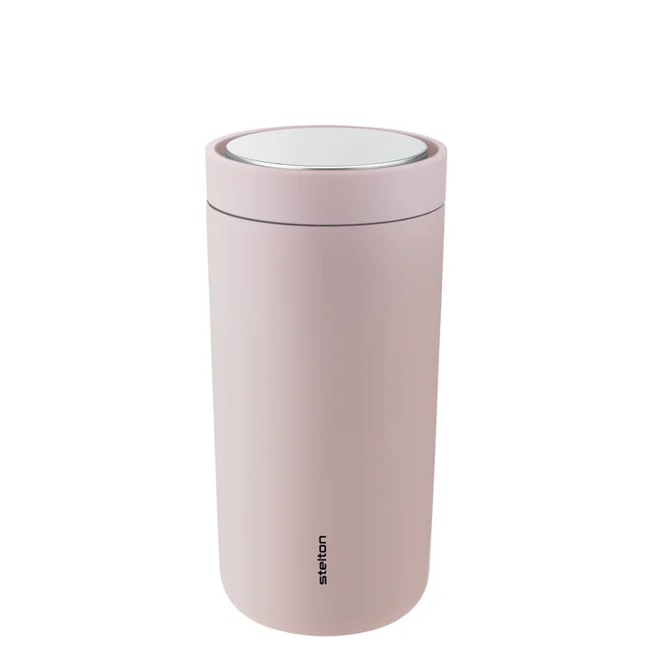 Der To Go Click Becher von Stelton, 0,4 l, doppelwandig, soft rose