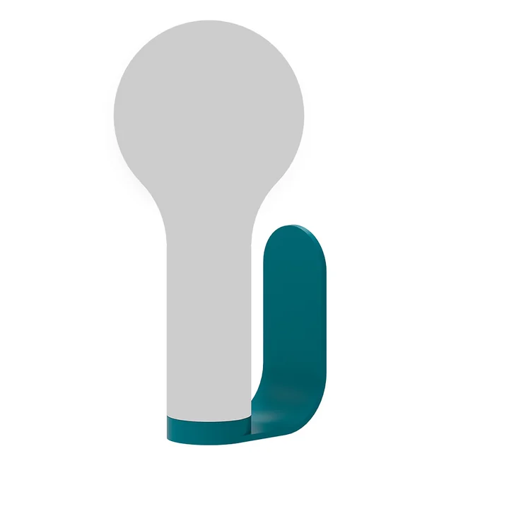 Die Wandhalterung für Aplô Outdoor-Leuchte von Fermob, acapulcoblau